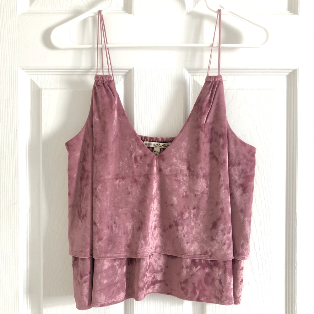 Express Pink Velvet Tank Top | Size S